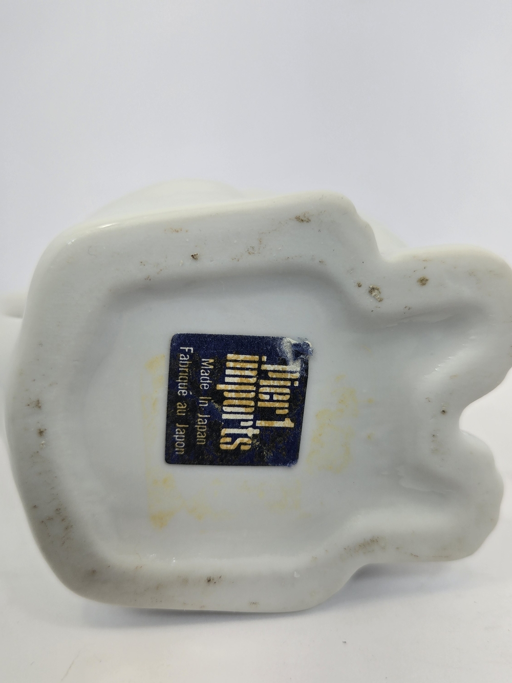 Pier 1 Imports Vintage Cat-shaped Creamer Pitcher White Glazed Ceramic/Porcelain - Picture 5 of 6